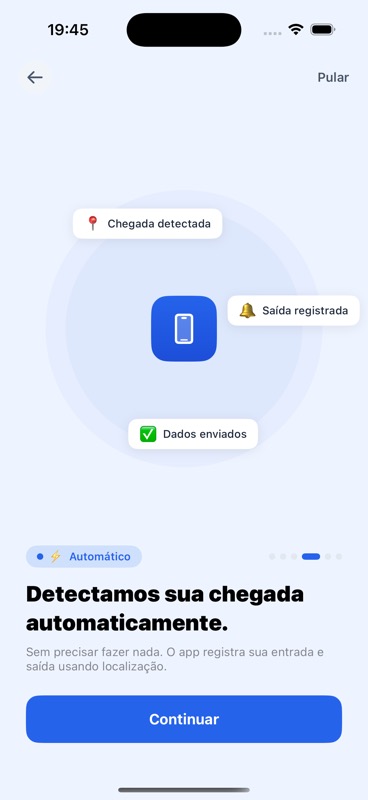 Detecção automática de entrada e saída do hospital